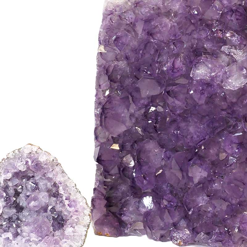 2.71kg Amethyst Crystal Geode Specimen Set 2 Pieces P388 5 Amethyst Crystal Geode Specimen Set 2 Pieces P388 | Himalayan Salt Factory