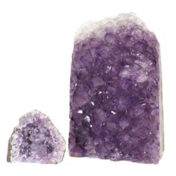 Amethyst Crystal Geode Specimen Set 2 Pieces P388 | Himalayan Salt Factory