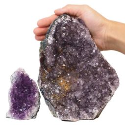 2.36kg Amethyst Crystal Geode Specimen Set 2 Pieces N127 6 Amethyst Crystal Geode Specimen Set N127 | Himalayan Salt Factory