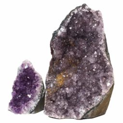 2.36kg Amethyst Crystal Geode Specimen Set 2 Pieces N127 7 Amethyst Crystal Geode Specimen Set N127 | Himalayan Salt Factory