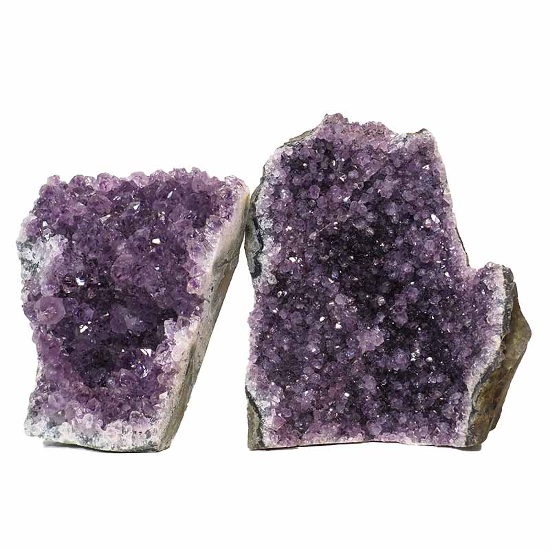 1.80kg Amethyst Crystal Geode Specimen Set 2 Pieces N135 3 Amethyst Crystal Geode Specimen Set N135 | Himalayan Salt Factory