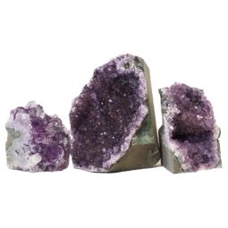 1.86kg Amethyst Crystal Geode Specimen Set 3 Pieces N138 7 Amethyst Crystal Geode Specimen Set N138 | Himalayan Salt Factory