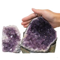 1.91kg Amethyst Crystal Geode Specimen Set 2 Pieces N141 6 Amethyst Crystal Geode Specimen Set N141 | Himalayan Salt Factory