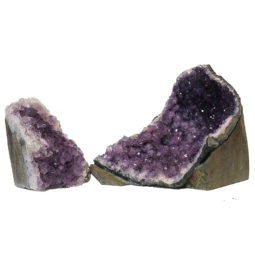 1.91kg Amethyst Crystal Geode Specimen Set 2 Pieces N141 7 Amethyst Crystal Geode Specimen Set N141 | Himalayan Salt Factory