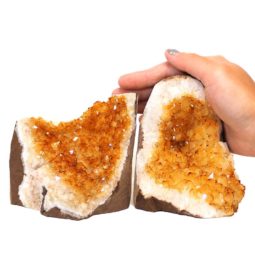 Citrine Crystal Geode Specimen Set N107 | Himalayan Salt Factory