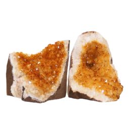 Citrine Crystal Geode Specimen Set N107 | Himalayan Salt Factory