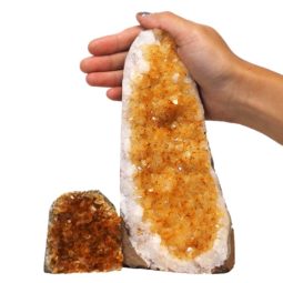1.73kg Citrine Crystal Geode Specimen Set 2 Pieces N110 6 Citrine Crystal Geode Specimen Set N110 | Himalayan Salt Factory