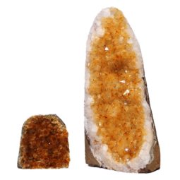 Citrine Crystal Geode Specimen Set N110 | Himalayan Salt Factory