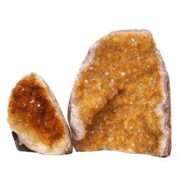 Citrine Crystal Geode Specimen Set N111 | Himalayan Salt Factory