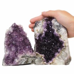 1.80kg Amethyst Crystal Geode Specimen Set 2 Pieces N121 6 Amethyst Crystal Geode Specimen N121 | Himalayan Salt Factory