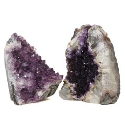 1.80kg Amethyst Crystal Geode Specimen Set 2 Pieces N121 7 Amethyst Crystal Geode Specimen N121 | Himalayan Salt Factory