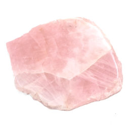 Rose Quartz Crystal Plate S876 | Himalayan Salt Factory