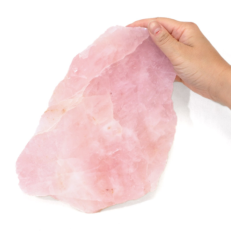 Rose Quartz Polished Slab Plate S882 4 Rose Quartz Polished Slab Plate S882 | Himalayan Salt Factory