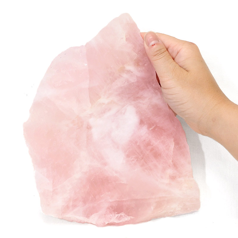 Rose Quartz Polished Slab Plate S888 4 Rose Quartz Polished Slab Plate S888 | Himalayan Salt Factory