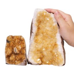 2.14kg Citrine Crystal Geode Specimen Set 2 Pieces S938 6 2.77kg Citrine Crystal Geode Specimen Set 2 Pieces S938 | Himalayan Salt Factory