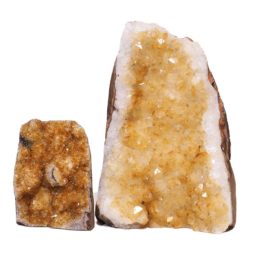 2.14kg Citrine Crystal Geode Specimen Set 2 Pieces S938 7 2.77kg Citrine Crystal Geode Specimen Set 2 Pieces S938 | Himalayan Salt Factory