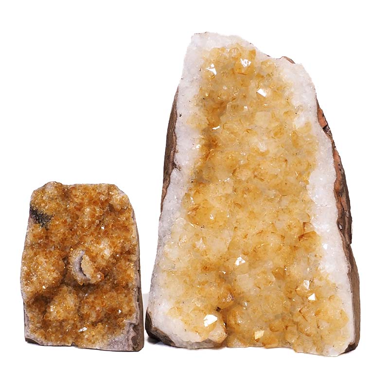 2.14kg Citrine Crystal Geode Specimen Set 2 Pieces S938 5 2.77kg Citrine Crystal Geode Specimen Set 2 Pieces S938 | Himalayan Salt Factory