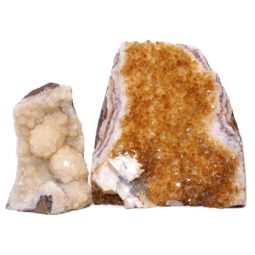 2.28kg Citrine Crystal Geode Specimen Set 2 Pieces S939 7 2.77kg Citrine Crystal Geode Specimen Set 2 Pieces S939 | Himalayan Salt Factory