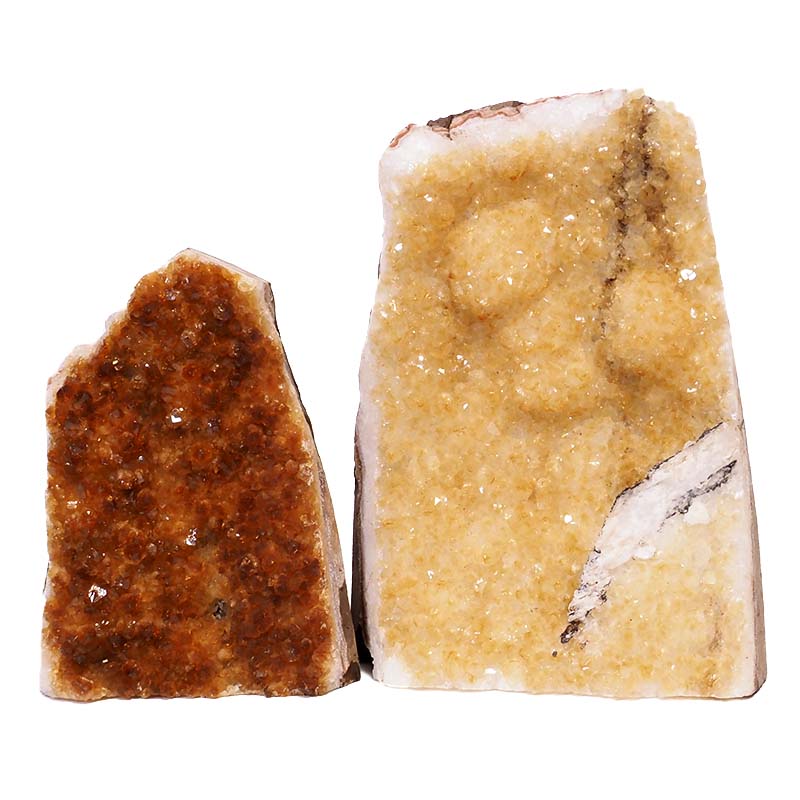 2.06kg Citrine Crystal Geode Specimen Set 2 Pieces S943 5 2.77kg Citrine Crystal Geode Specimen Set 2 Pieces S943 | Himalayan Salt Factory
