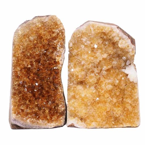 2.77kg Citrine Crystal Geode Specimen Set 2 Pieces S944 | Himalayan Salt Factory