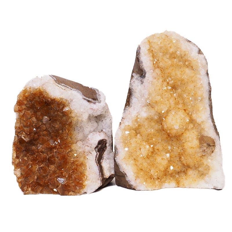 2.22kg Citrine Crystal Geode Specimen Set 2 Pieces S946 5 2.77kg Citrine Crystal Geode Specimen Set 2 Pieces S946 | Himalayan Salt Factory