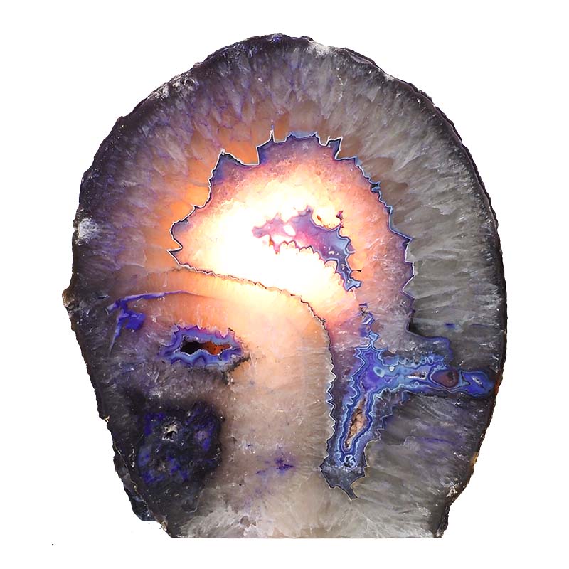 2.55kg Agate Crystal Lamp N169 4 Agate Crystal Lamp N169 | Himalayan Salt Factory