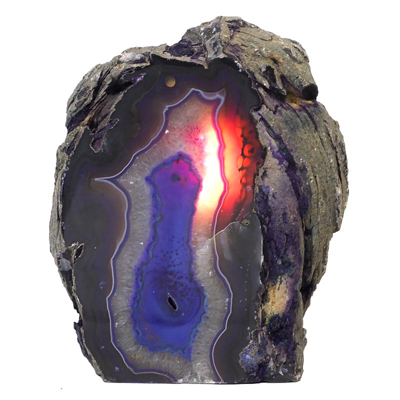 3.61kg Agate Crystal Lamp N171 4 Agate Crystal Lamp N171 | Himalayan Salt Factory