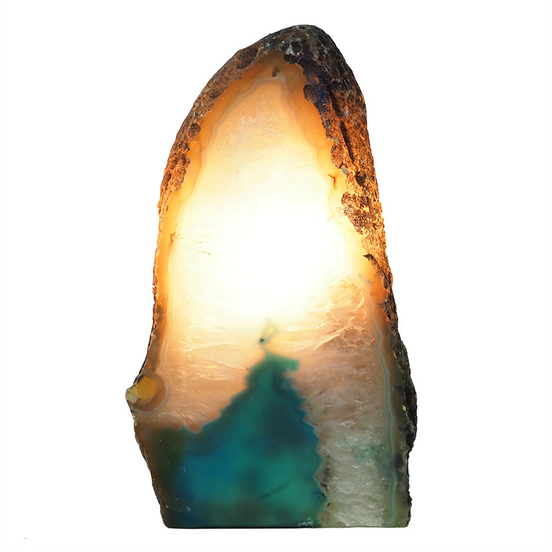 1.49kg Agate Crystal Lamp N206 4 Agate Crystal Lamp N206 | Himalayan Salt Factory