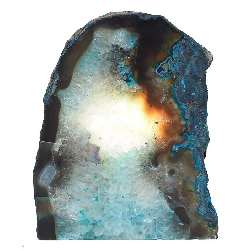 2.43kg Agate Crystal Lamp N209 4 Agate Crystal Lamp N209 | Himalayan Salt Factory