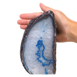1.80kg Blue Agate Crystal Lamp N233 7 Agate Crystal Lamp N233 | Himalayan Salt Factory