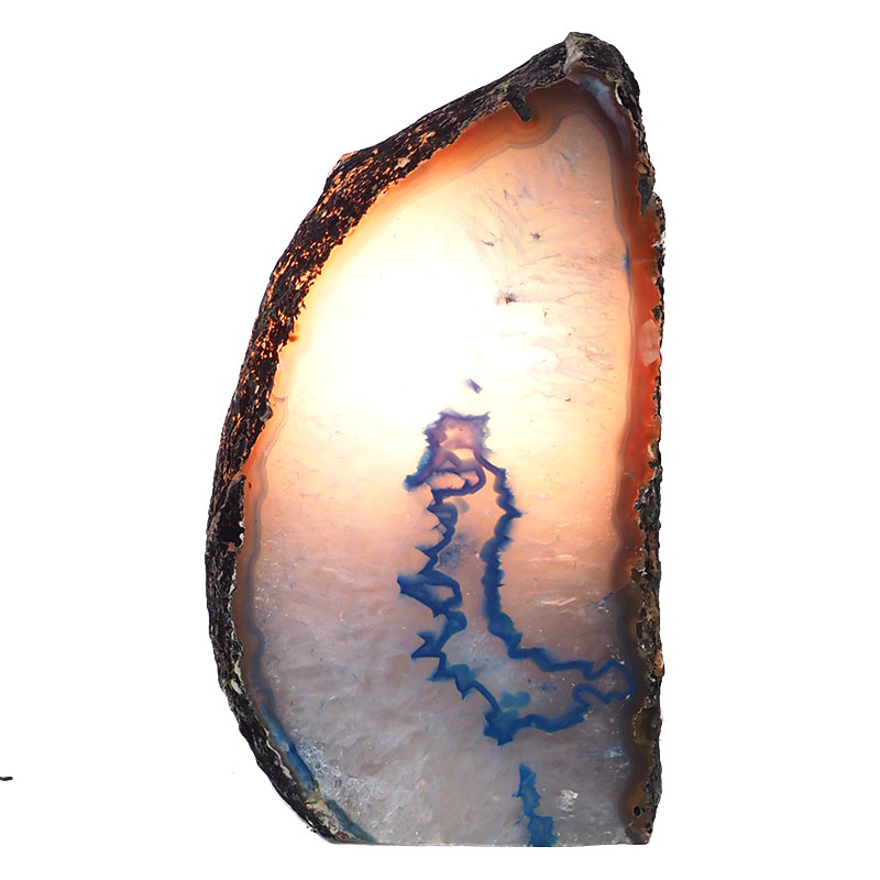 1.80kg Blue Agate Crystal Lamp N233 4 Agate Crystal Lamp N233 | Himalayan Salt Factory