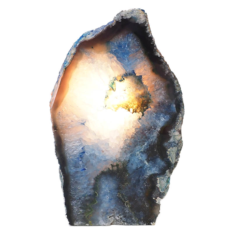 1.78kg Agate Crystal Lamp N239 4 Agate Crystal Lamp N239 | Himalayan Salt Factory