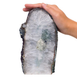 2.78kg Teal Agate Crystal Lamp N245 7 Agate Crystal Lamp N245 | Himalayan Salt Factory