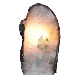 2.78kg Teal Agate Crystal Lamp N245 6 Agate Crystal Lamp N245 | Himalayan Salt Factory