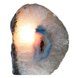 2.82kg Teal Agate Crystal Lamp N256 6 Agate Crystal Lamp N256 | Himalayan Salt Factory