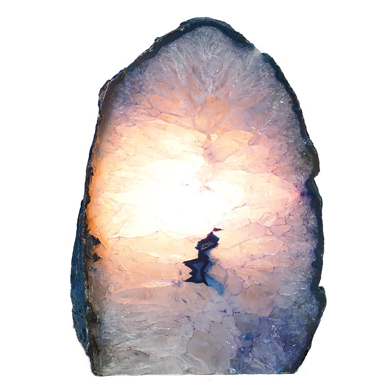 3.07kg Agate Crystal Lamp N267 4 Agate Crystal Lamp N267 | Himalayan Salt Factory