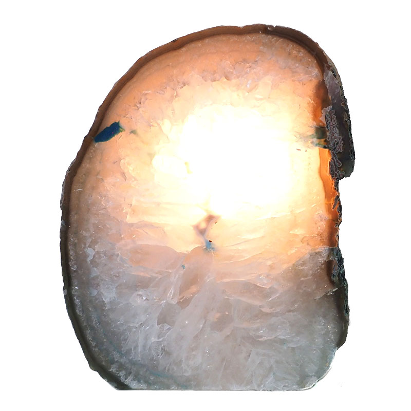 1.72kg Teal Agate Crystal Lamp N276 4 Agate Crystal Lamp N276 | Himalayan Salt Factory