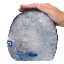 3.03kg Blue Agate Crystal Lamp N303 7 Agate Crystal Lamp N303 | Himalayan Salt Factory