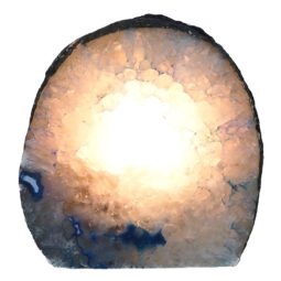3.03kg Blue Agate Crystal Lamp N303 6 Agate Crystal Lamp N303 | Himalayan Salt Factory