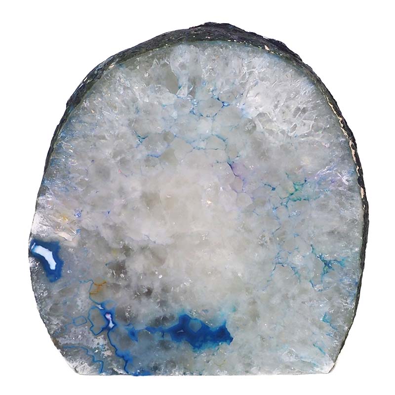 3.03kg Blue Agate Crystal Lamp N303 3 Agate Crystal Lamp N303 | Himalayan Salt Factory