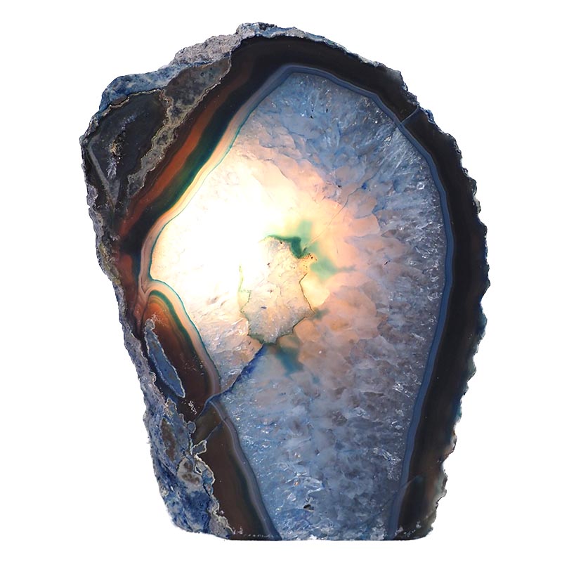 2.18kg Agate Crystal Lamp N311 4 Agate Crystal Lamp N311 | Himalayan Salt Factory