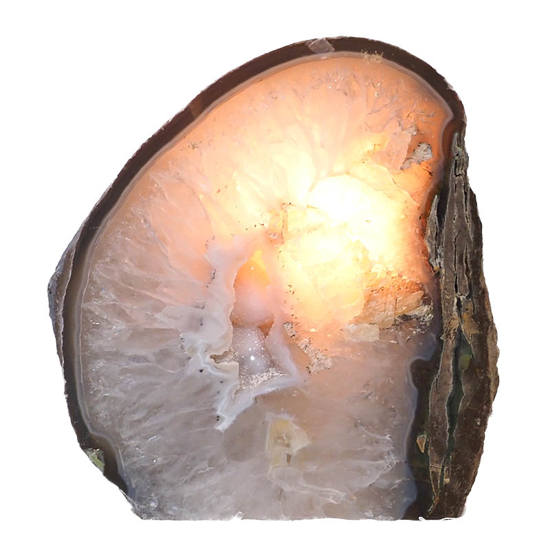 2.14kg Agate Crystal Lamp N351 4 Agate Crystal Lamp N351 | Himalayan Salt Factory