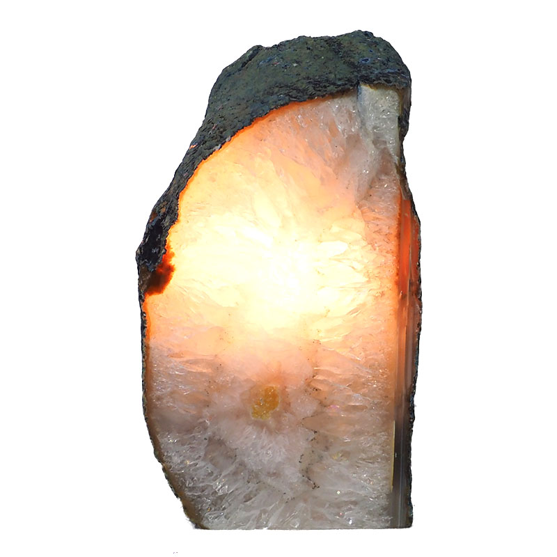 2.09kg Natural Agate Crystal Lamp N358 4 Agate Crystal Lamp N358 | Himalayan Salt Factory