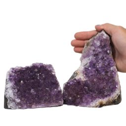 1.78kg Amethyst Crystal Geode Specimen Set 2 Pieces N144 6 Amethyst Crystal Geode Specimen Set N144 | Himalayan Salt Factory