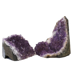 1.78kg Amethyst Crystal Geode Specimen Set 2 Pieces N144 7 Amethyst Crystal Geode Specimen Set N144 | Himalayan Salt Factory