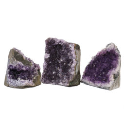 1.80kg Amethyst Crystal Geode Specimen Set 3 Pieces N145 7 Amethyst Crystal Geode Specimen Set N145 | Himalayan Salt Factory