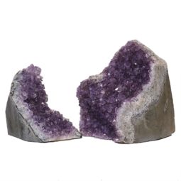 2.10kg Amethyst Crystal Geode Specimen Set 2 Pieces N146 7 Amethyst Crystal Geode Specimen Set N146 | Himalayan Salt Factory