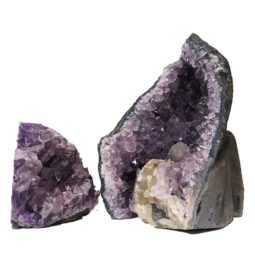 2.10kg Amethyst Crystal Geode Specimen Set 2 Pieces N147 7 Amethyst Crystal Geode Specimen Set N147 | Himalayan Salt Factory