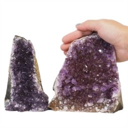 2.18kg Amethyst Crystal Geode Specimen Set 2 Pieces N149 6 Amethyst Crystal Geode Specimen Set N149 | Himalayan Salt Factory