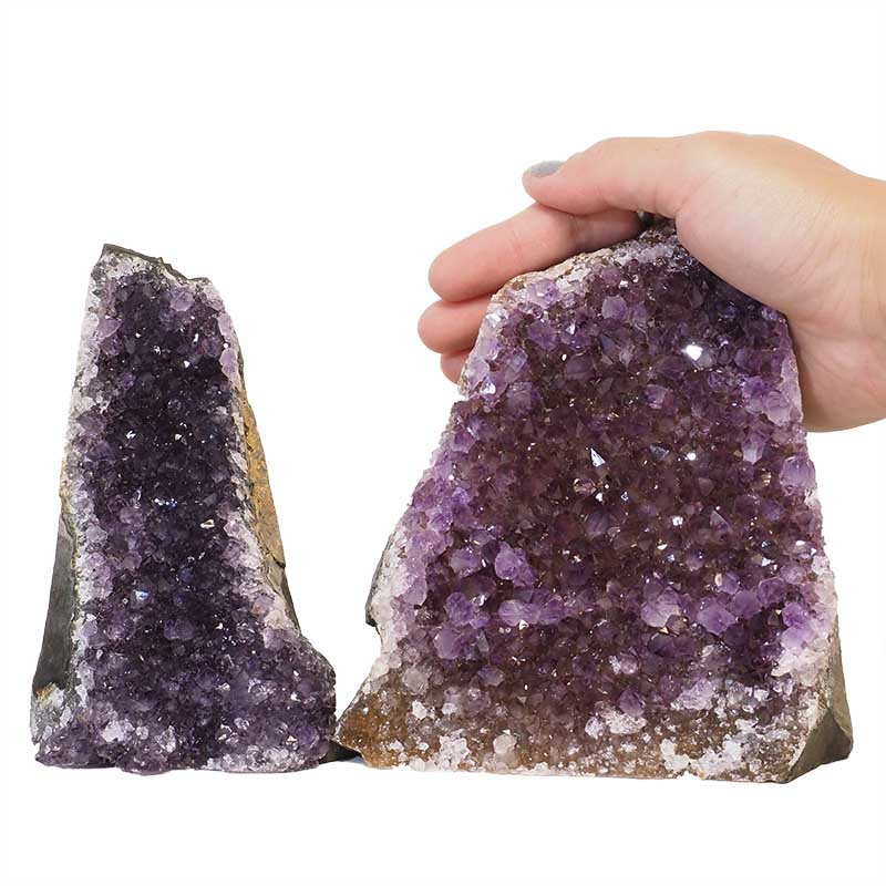2.18kg Amethyst Crystal Geode Specimen Set 2 Pieces N149 4 Amethyst Crystal Geode Specimen Set N149 | Himalayan Salt Factory